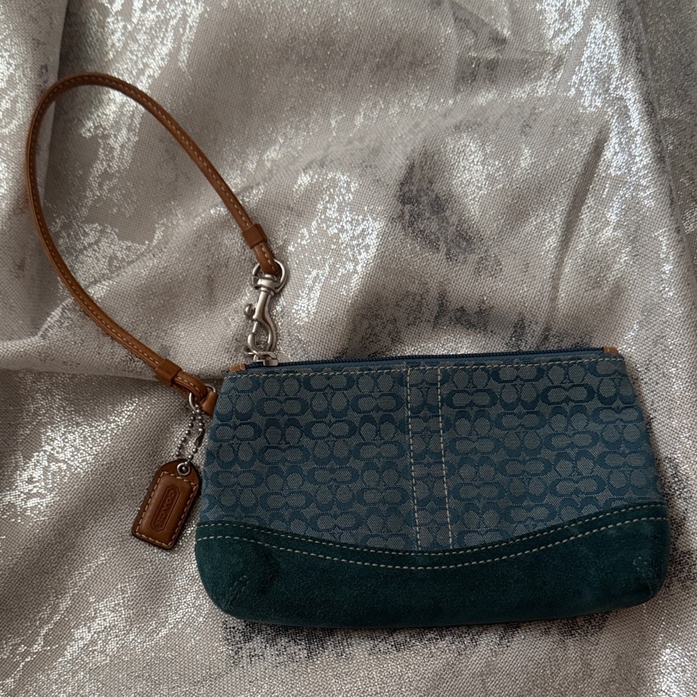 Coach Elegant Blue and Tan Women's Bag